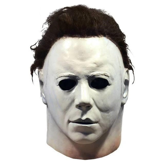 Realistic Halloween Michael Myers Mask - Officially Inspired Authentic Design Full Coverage Premium Quality Latex for Cosplay Events & Horror Conventions Evil Mirrors