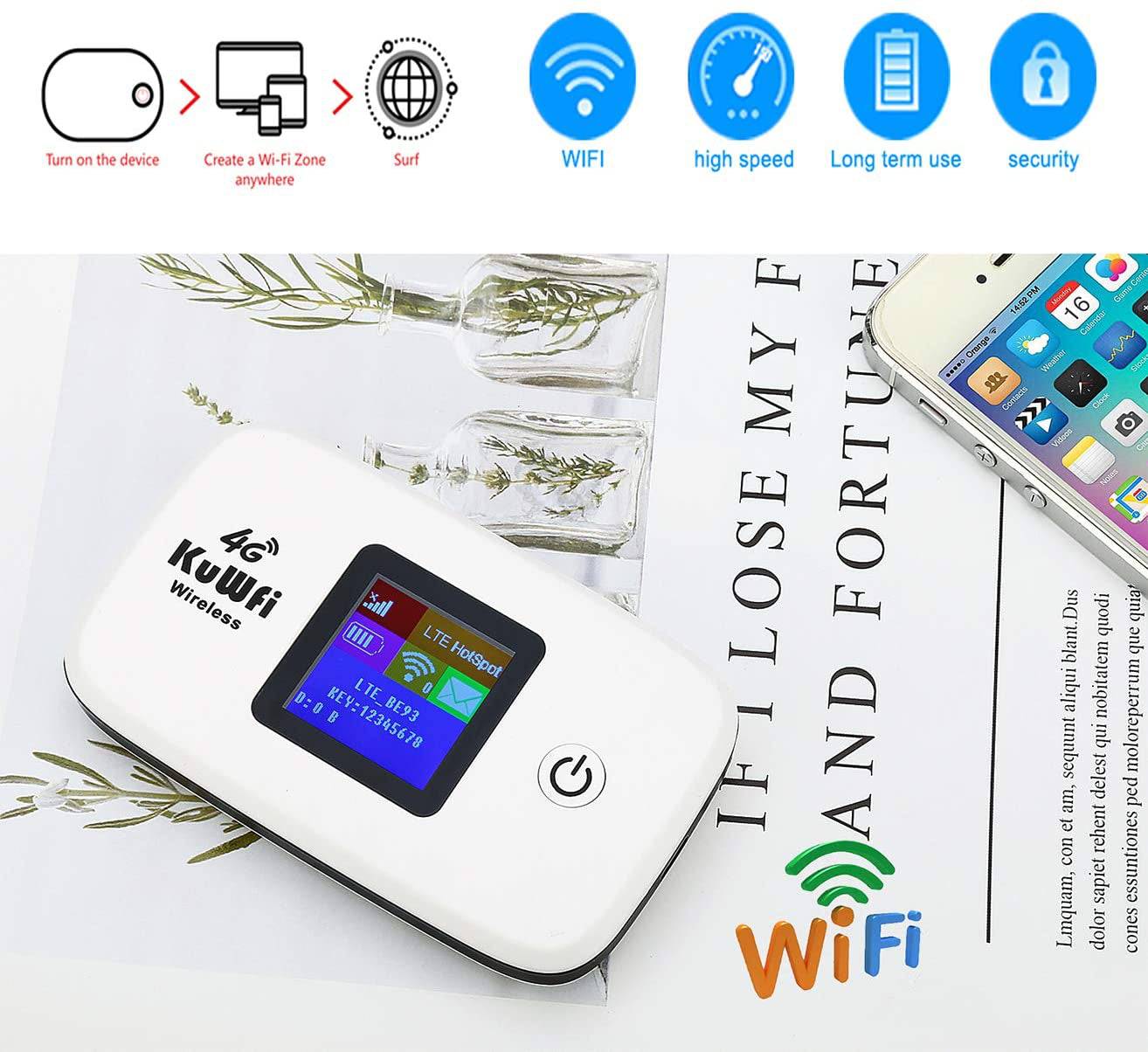 Router Rauter WIFI Internet Inalambrico 4G LTE 3G Desbloqueado Recargable