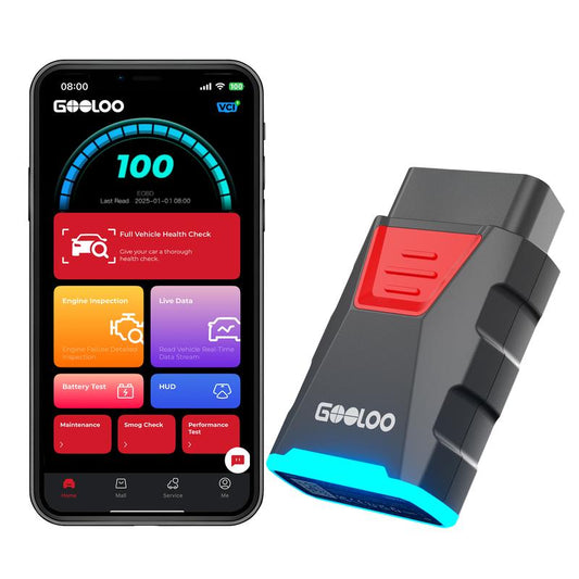 GOOLOO DS200 OBD2 Scanner for Car, Bluetooth Wireless All System Diagnostic Tool for Ios&Android, Bi-Directional Control,8+ Hot Reset,Repair Guides,Check Engine Code Reader,Live Data&Performance Test