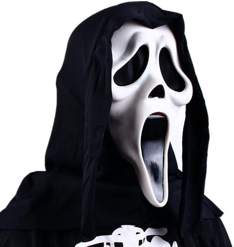 Halloween Mask Natural Latex Scary Skull Mask Horror Full Head Masque Halloween Party Costume Cosplay Props