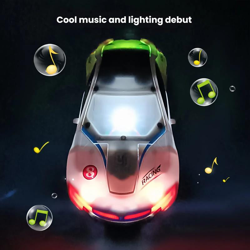 Police Car Transformer Toy for Boys Ages 4-6 - 1-Second Car-To-Robot Transformation, Cool Glowing Lights, Auto-Turn When Obstacles, Battery-Powered Transformer Car & Kids' Police Car Toy, Perfect Birthday Gift