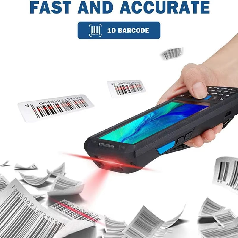 Handheld PDA Android 13 Terminal Touch Screen 2D Barcode Scanner 4G Lte Wifi Bluetooth GPS Rugged Data Collector Terminal