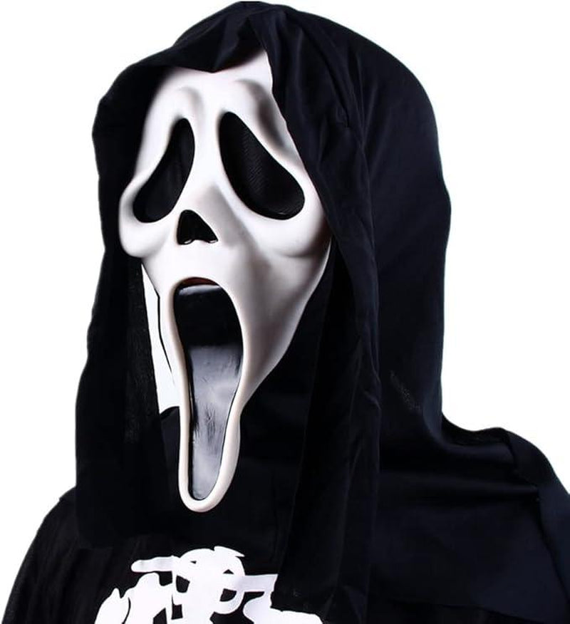 Halloween Mask Natural Latex Scary Skull Mask Horror Full Head Masque Halloween Party Costume Cosplay Props