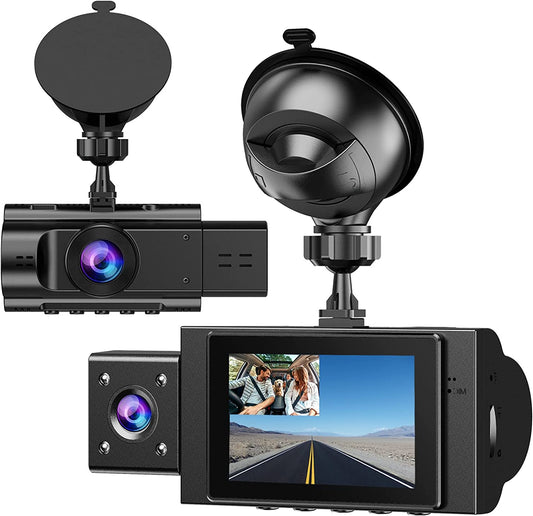 Dual Dash Cam Rear Front Video Recorder Auto anti Theft 1080P Dashboard Camera