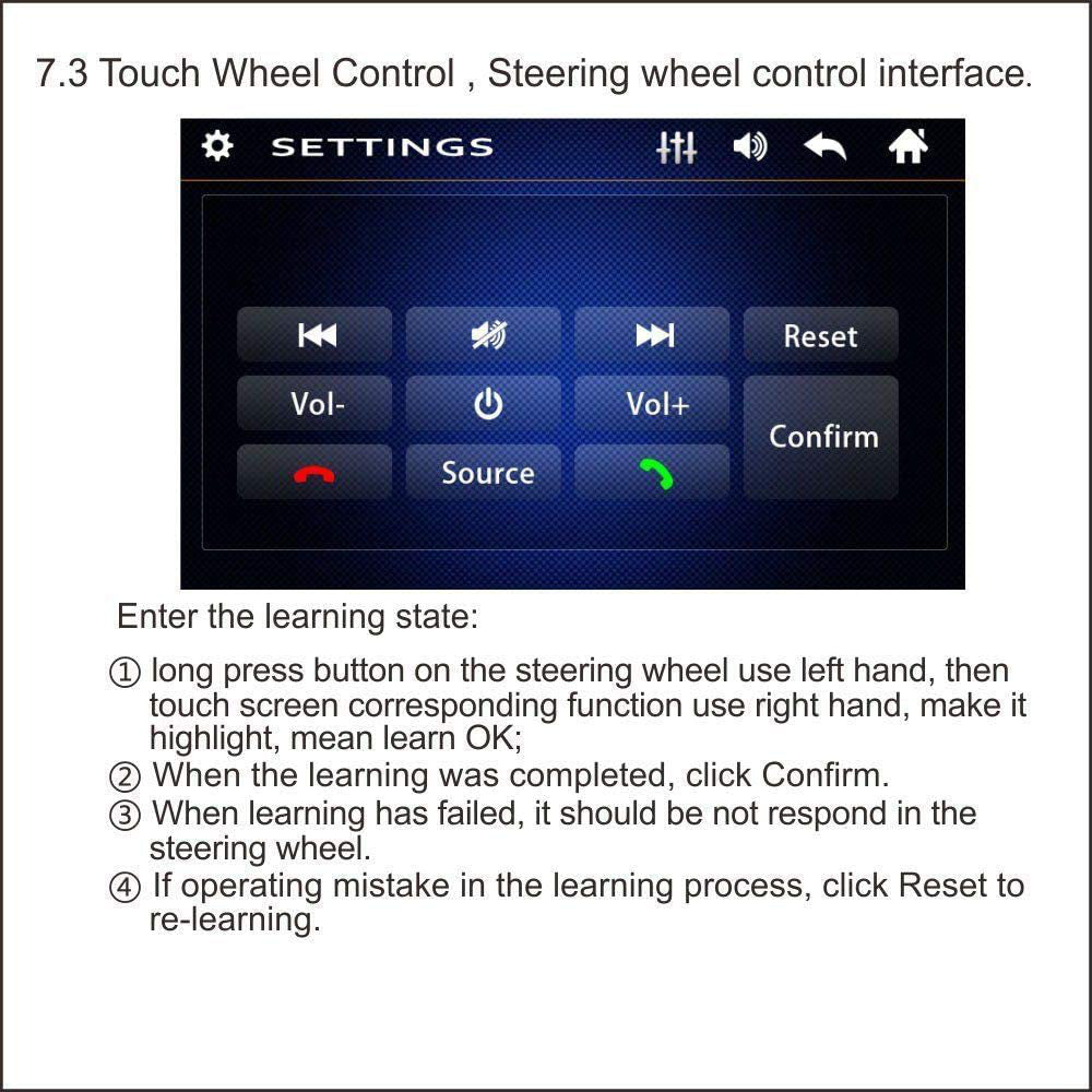 Estereo De Pantalla Para Coche Bluetooth Doble Din Car Stereo Reproductor 7 Inch