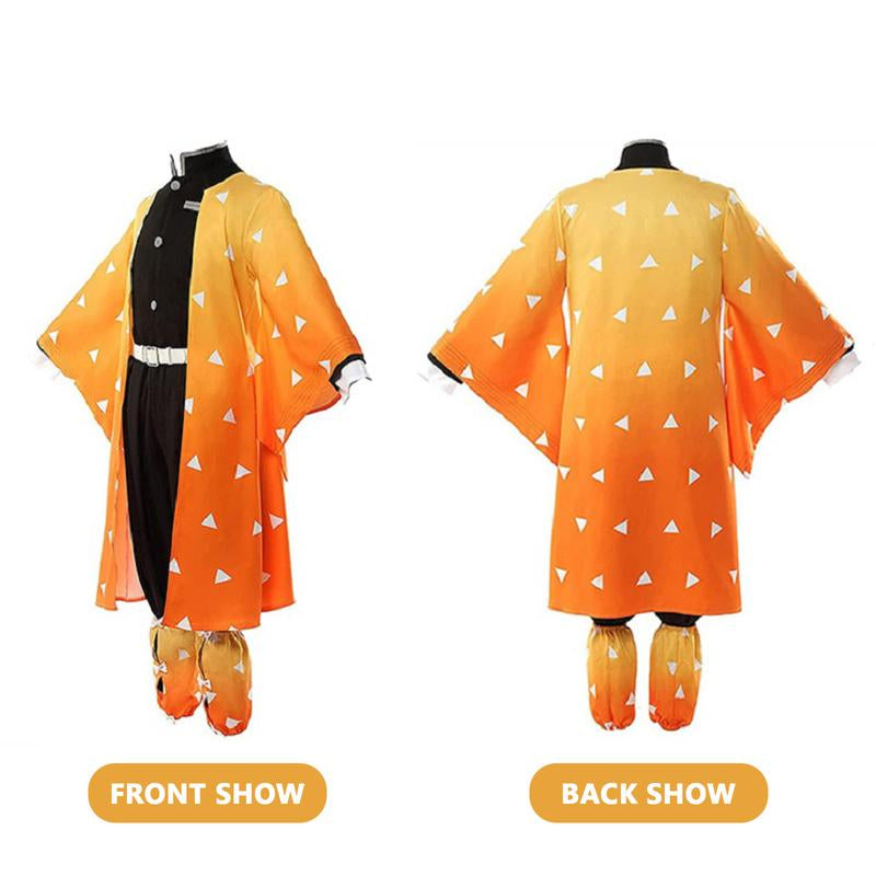 Anime Cosplay Costume Set with Wig and Accessories, Kimono Outfit for Men and Women, Great for Cosplay and Halloween, Asian Size Order Size Up