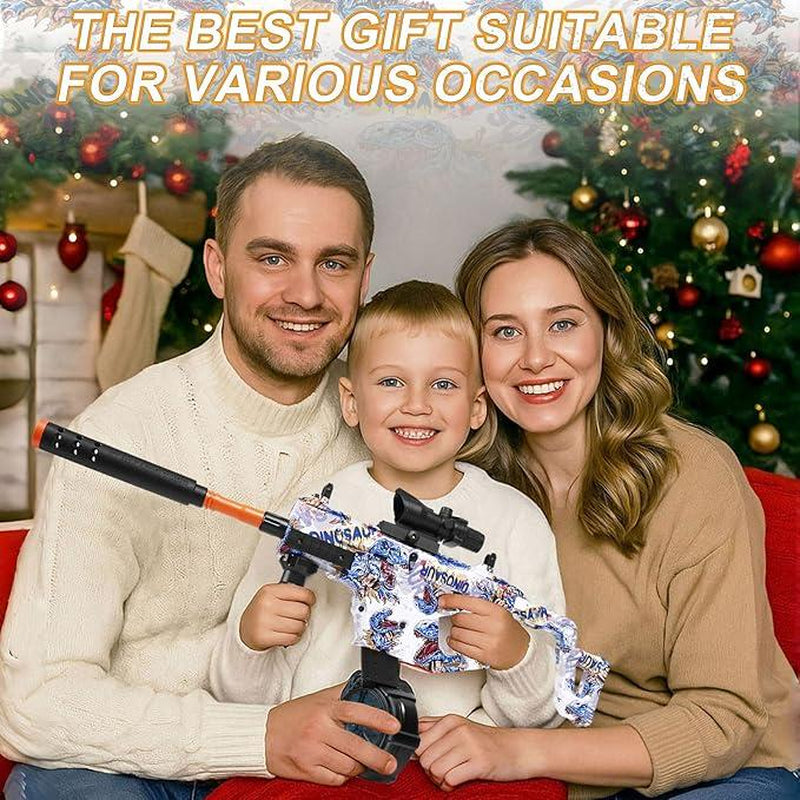 Automatic Dual Mode Gel Balls Blaster Toys Rechargeable Splatter Gel Ball Blaster with Goggles and Ammo Drum, Outdoor Activities Shooting Game Party for Kids 14+ Waterblaster Inflatable Water