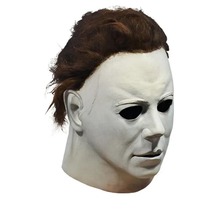 Realistic Halloween Michael Myers Mask - Officially Inspired Authentic Design Full Coverage Premium Quality Latex for Cosplay Events & Horror Conventions Evil Mirrors