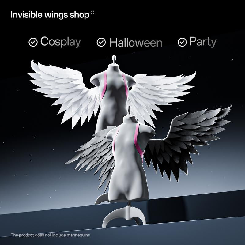 Handmade Wings Electric Wings Clothing and Accessories Perfect for Cosplay Role-Playing Halloween Gift Performing Equipment and Paeties Invisible Wings Shop.