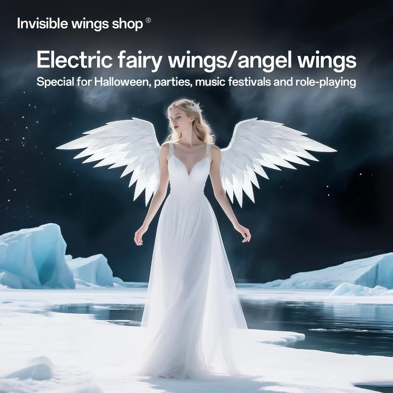 Handmade Wings Electric Wings Clothing and Accessories Perfect for Cosplay Role-Playing Halloween Gift Performing Equipment and Paeties Invisible Wings Shop.