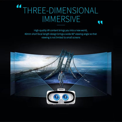 VR Shinecon Casque Helmet 3D Glasses Virtual Reality for Smartphone Smart Phone Headset Goggles Binoculars Video Game Wirth Lens
