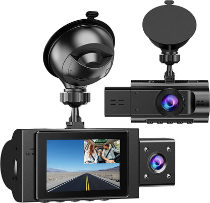 Dual Dash Cam Rear Front Video Recorder Auto anti Theft 1080P Dashboard Camera