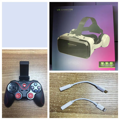 Virtual Reality Casque Helmet 3D Glasses for Smartphone Smart Phone Headset Goggles Binoculars Video Game Wirth Lens