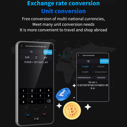 S85 Pro Language Translator Device 4 Inch 138 Languages Voice Video Recording Translating Offline Translation 8GB 2000Mah