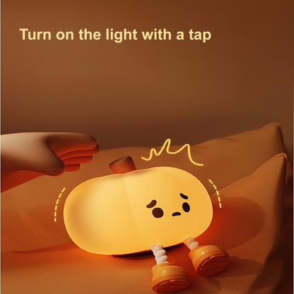 1Pcs Pumpkin Night Light, Cute Pumpkin Fun Gift, Cool Gadget, Halloween Home Decor, Nighttime Lighting, Ambient Room Lighting, Dimmable Bedside Light, Decorative Lamp, Seasonal Decor Style, Cartoon Theme, Smooth Dimming Mechanism, Touch-Sensitive Control
