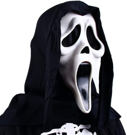 Halloween Mask Natural Latex Scary Skull Mask Horror Full Head Masque Halloween Party Costume Cosplay Props