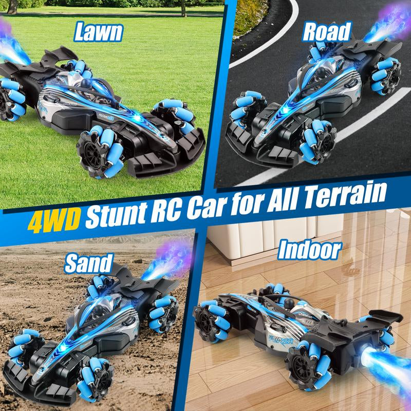 360° Remote Control Stunt Car – Rechargeable RC Drift Car, Double-Sided Driving, All-Terrain, High-Speed Climbing Vehicle with LED Lights for Kids & Adults