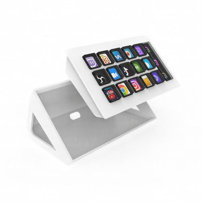 Mirabox Gaming Stream Deck, 15-Key LCD Macro Pad, Streaming Keyboard with Trigger Actions in Obs/Twitch/Youtube, Customizable Shortcut Buttons Visual Keypad Works with Mac and Windows, Setup Essentials for Gamers/Streamers/Content Creators