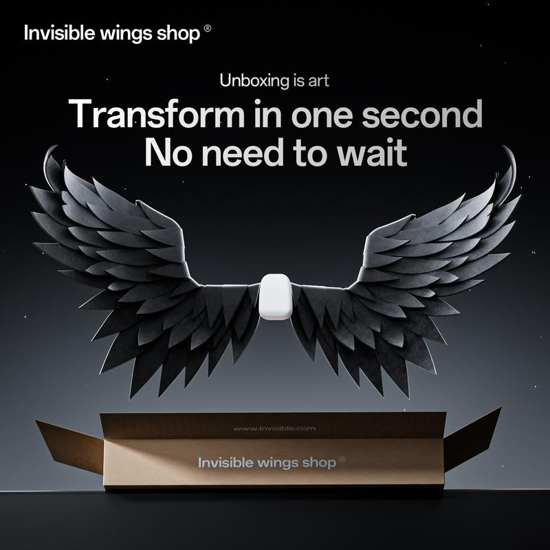 Handmade Wings Electric Wings Clothing and Accessories Perfect for Cosplay Role-Playing Halloween Gift Performing Equipment and Paeties Invisible Wings Shop.