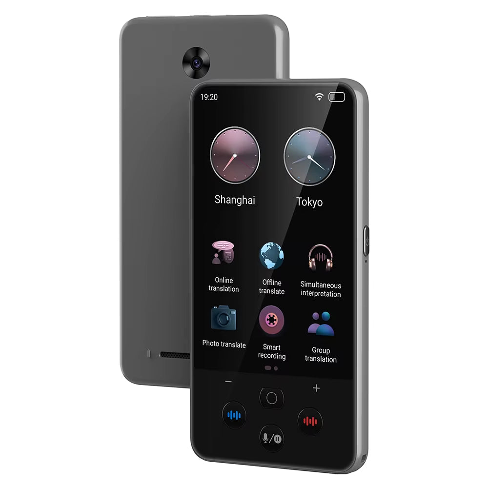 S85 Pro Language Translator Device 4 Inch 138 Languages Voice Video Recording Translating Offline Translation 8GB 2000Mah