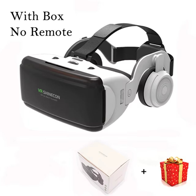 VR Shinecon Casque Helmet 3D Glasses Virtual Reality for Smartphone Smart Phone Headset Goggles Binoculars Video Game Wirth Lens