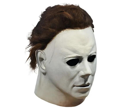Realistic Halloween Michael Myers Mask - Officially Inspired Authentic Design Full Coverage Premium Quality Latex for Cosplay Events & Horror Conventions Evil Mirrors